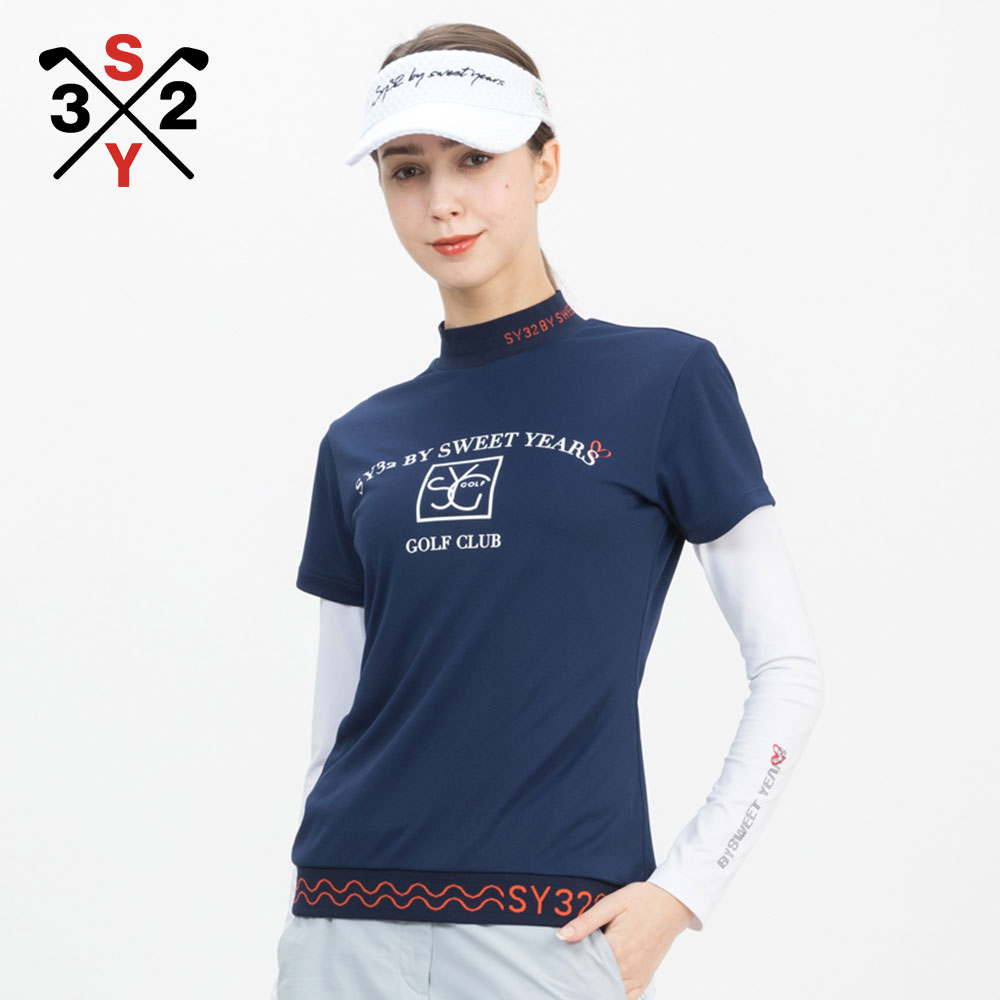 SURFLINE W's モックネックTシャツ【SY-32】
