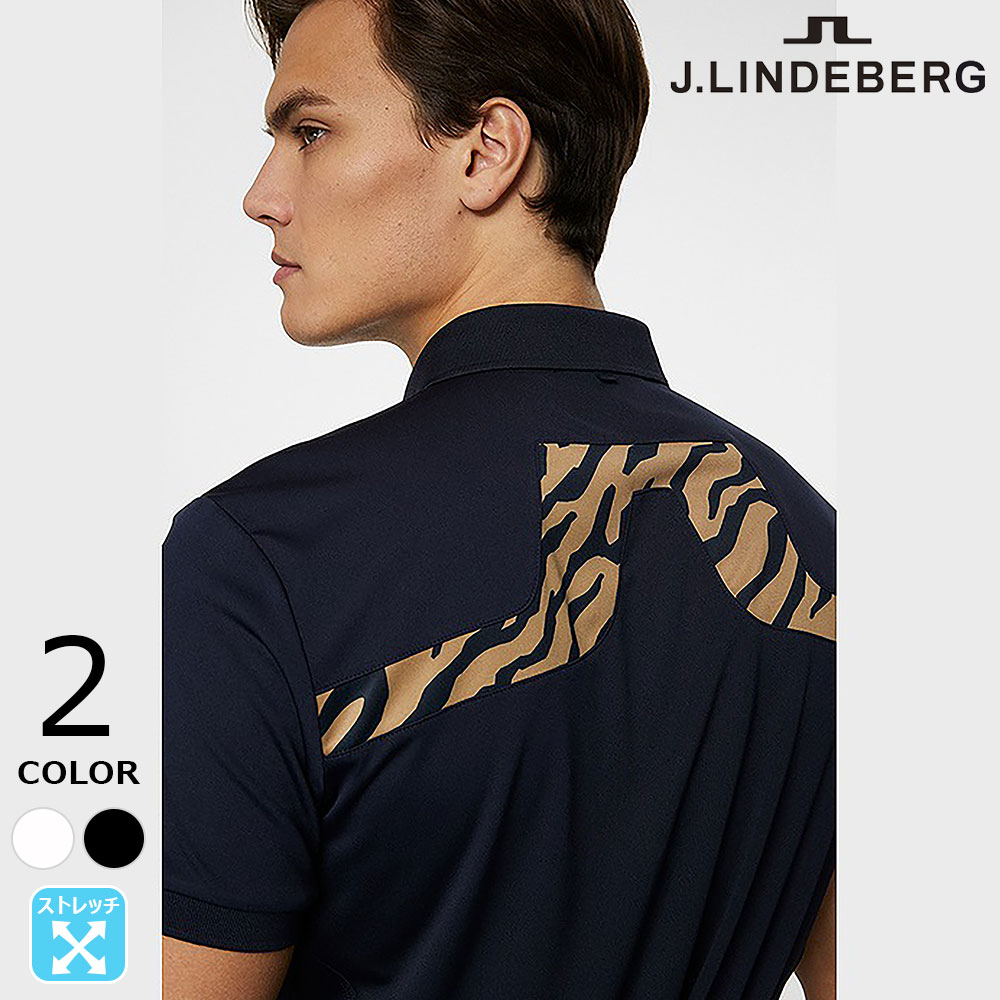 バックロゴ半袖ポロシャツ【J.LINDEBERG】