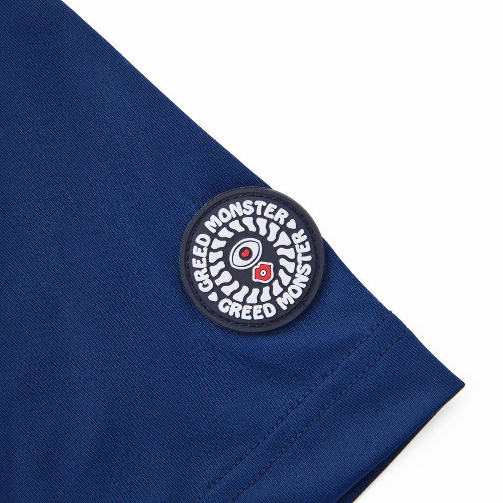 【GREED MONSTER】グリードモンスター Bordering Logo モックネックTシャツ