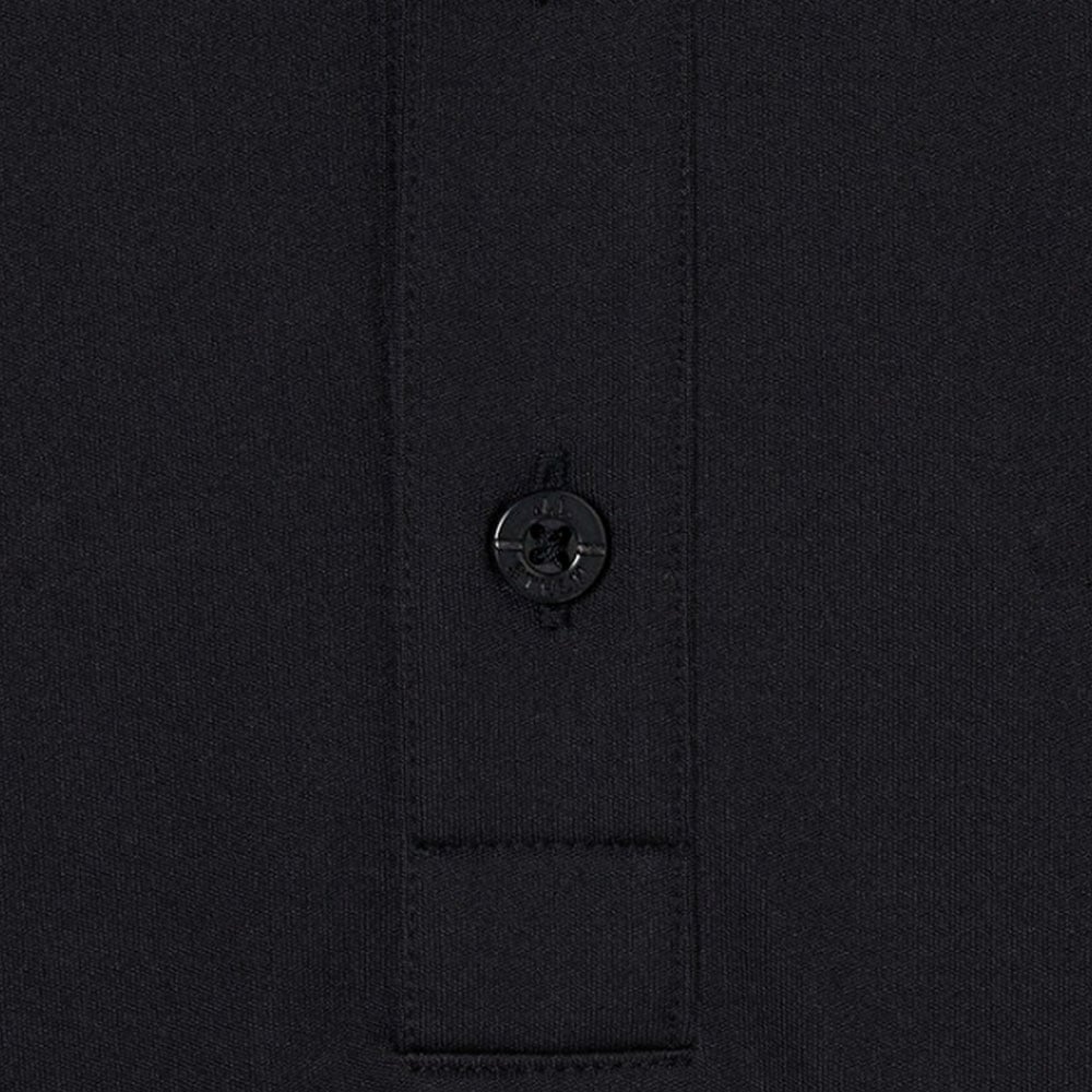 ロゴ刺繍ポロシャツ　BLACK【J.LINDEBERG】