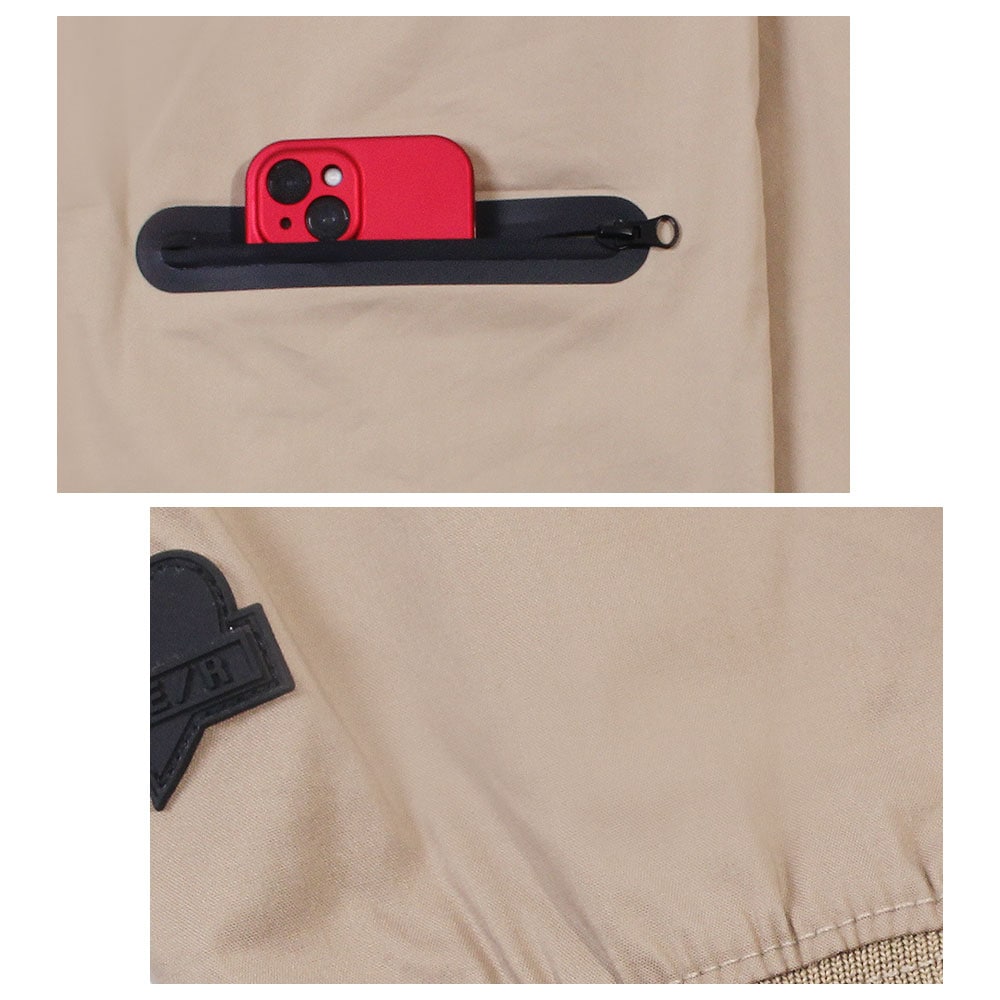 【MENS】LUXE/R GOLF ロゴリブストレッチ長袖プルオーバー