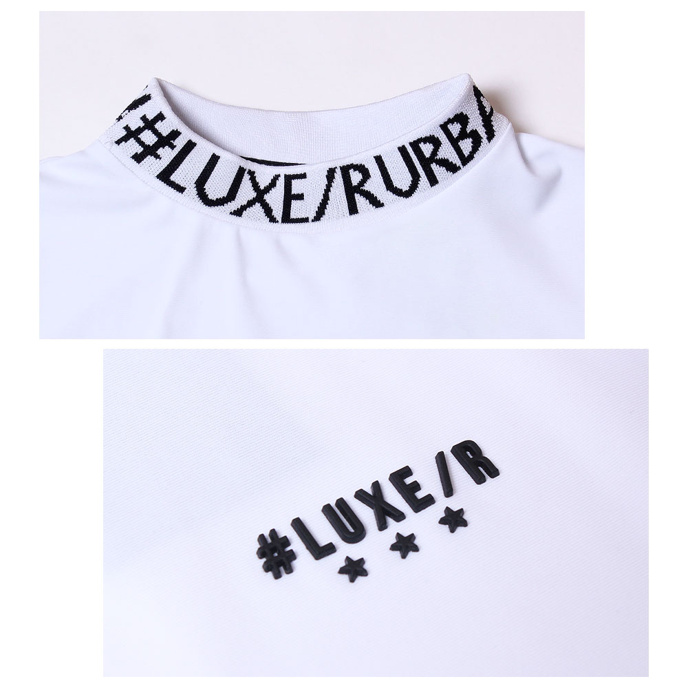 接触冷感ロゴモックネック【LUXE/R GOLF(ラグジュゴルフ)】