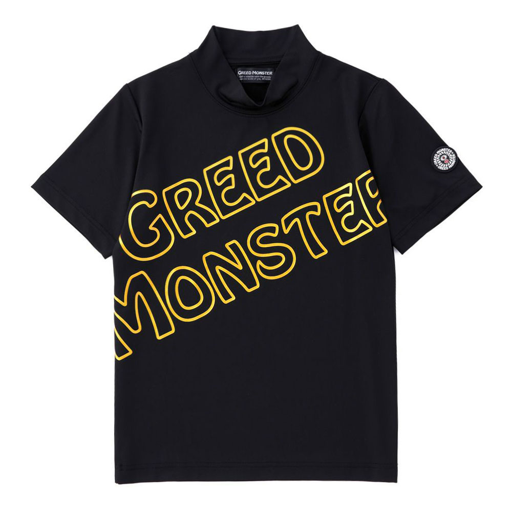 【GREED MONSTER】グリードモンスター Bordering Logo モックネックTシャツ