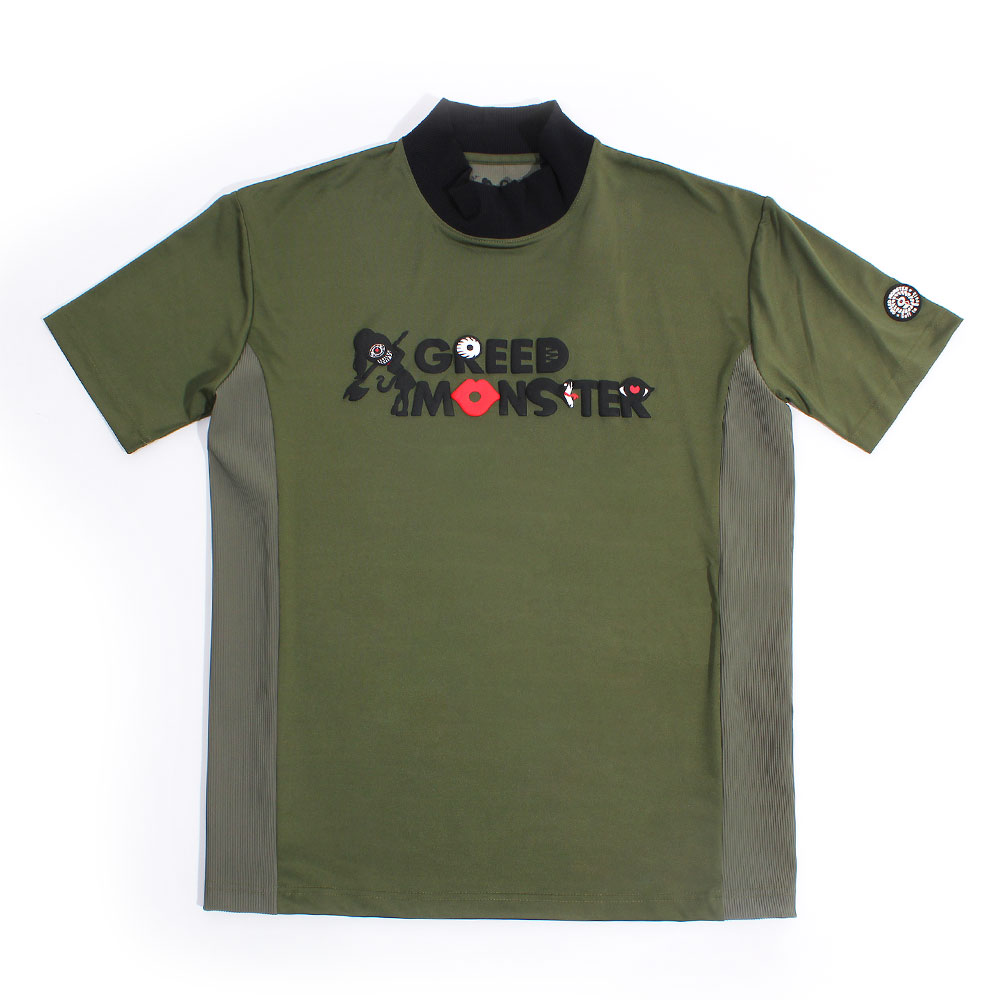 【GREED MONSTER】グリードモンスター Multi Pattern モックネックTシャツ