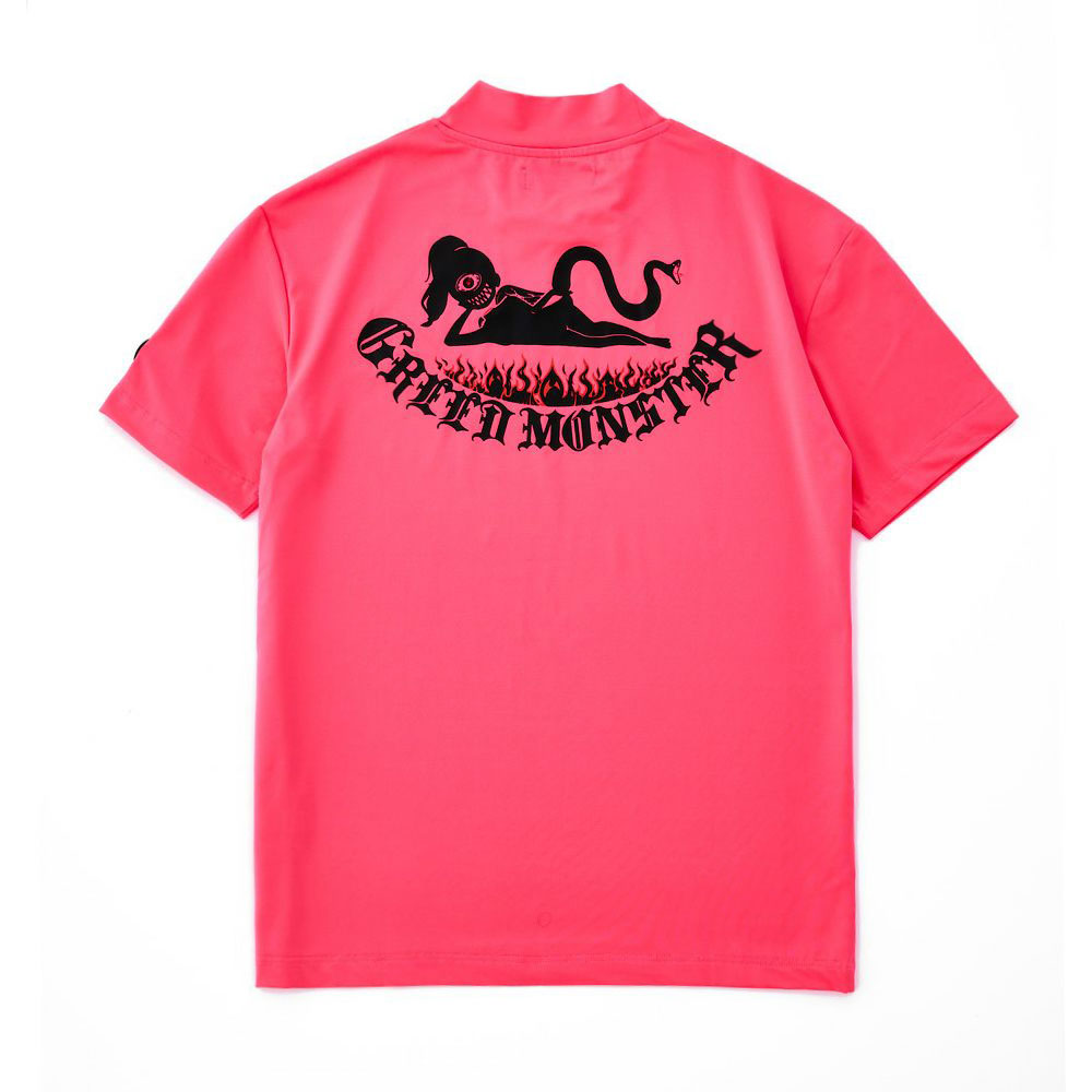 【GREED MONSTER】グリードモンスター GEKIRIN ATHERA ネオンカラーモックネックTシャツ