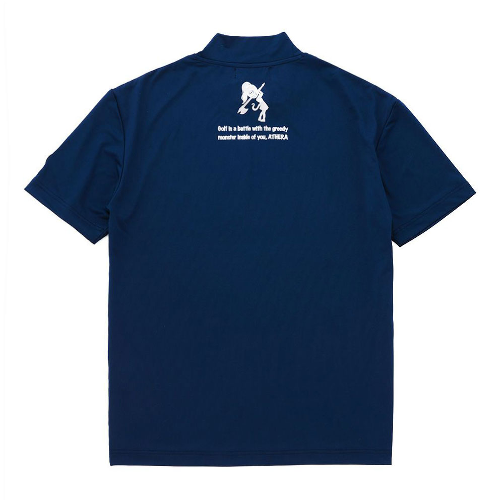 Bordering Logo モックネックTシャツ