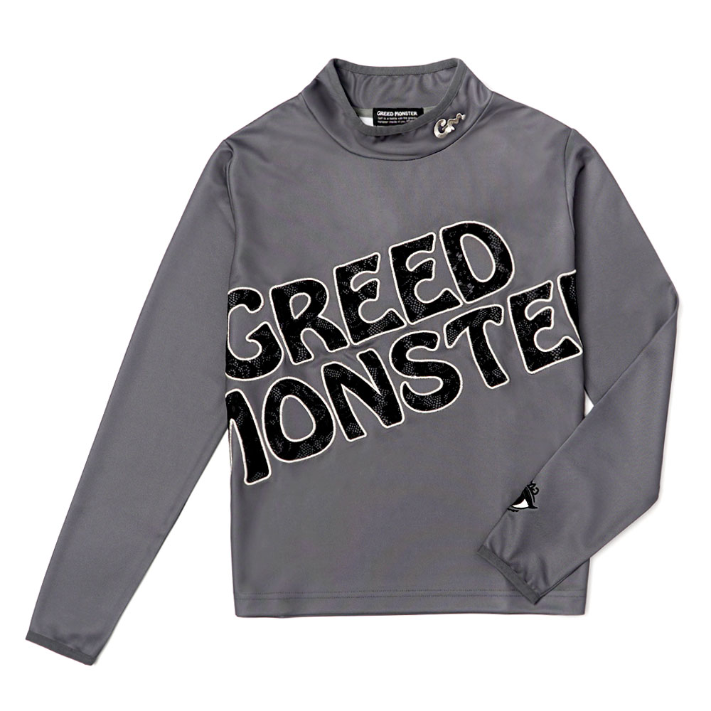 【GREED MONSTER】グリードモンスター RACE PATCH モックネック長袖カットソー