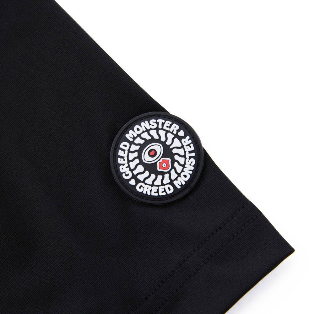 【GREED MONSTER】グリードモンスター Bordering Logo モックネックTシャツ