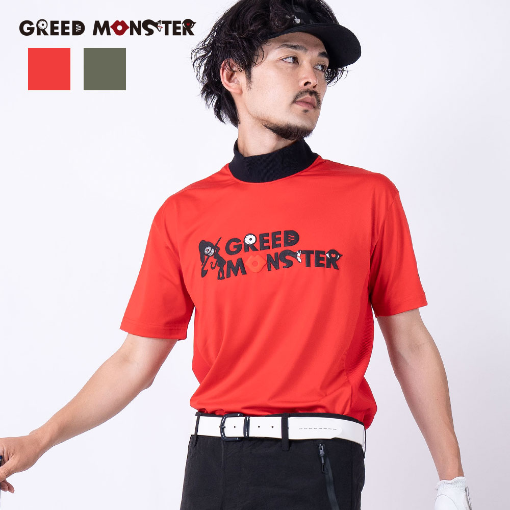 【GREED MONSTER】グリードモンスター Multi Pattern モックネックTシャツ