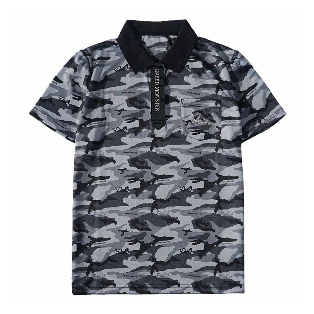 ATHERA Camouflage メッシュポロシャツ