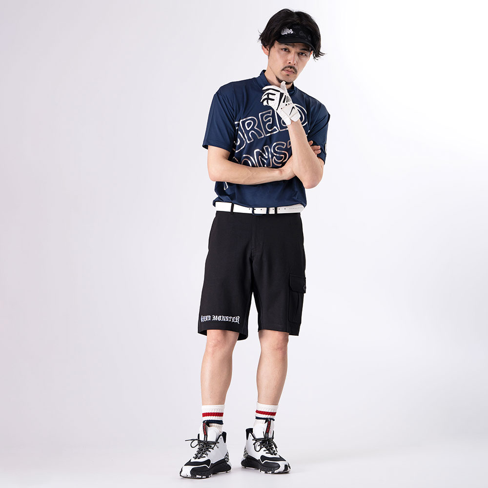 ゴルフの柄シャツコーデ