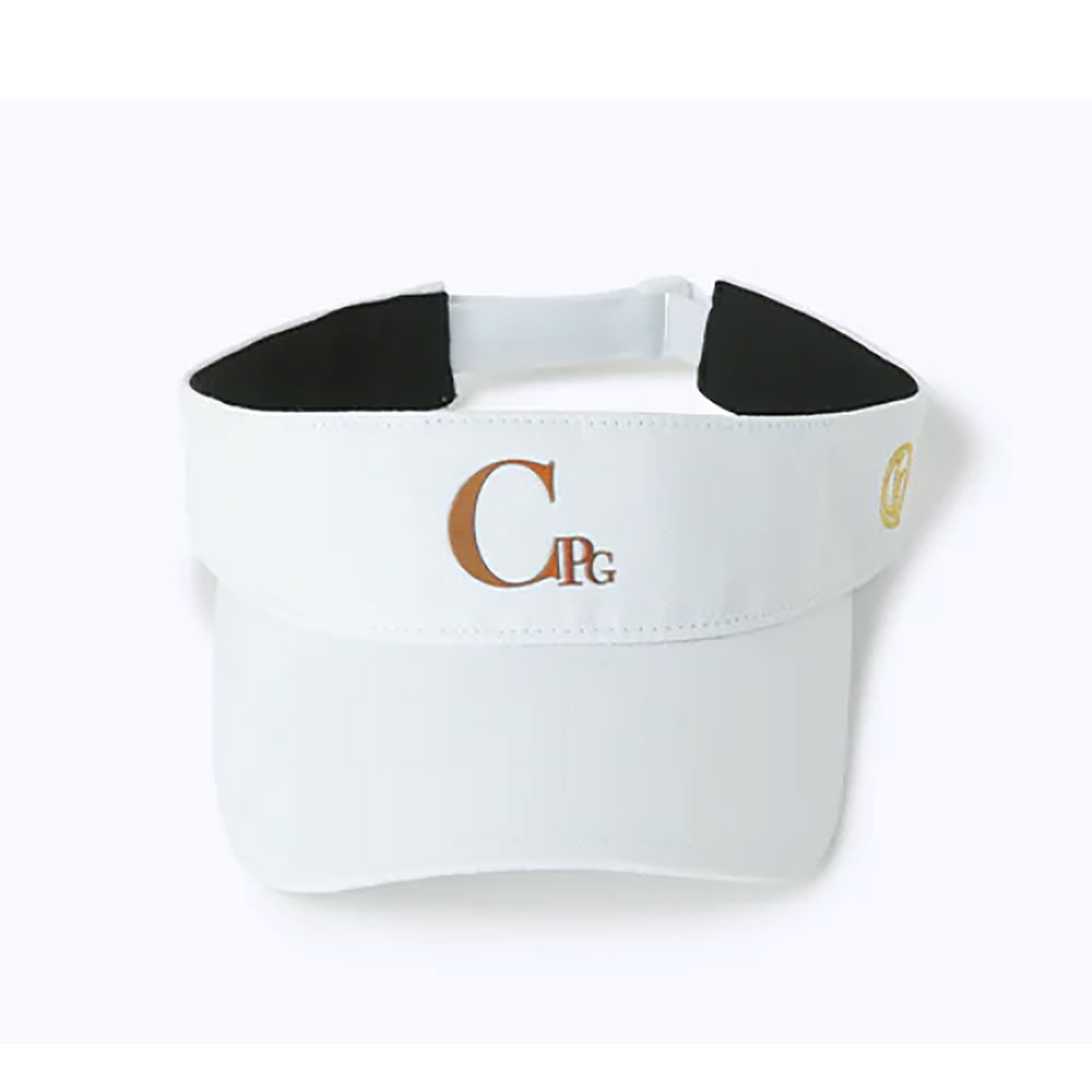 ドレッシーロゴサンバイザー　WHITE【CPG GOLF】