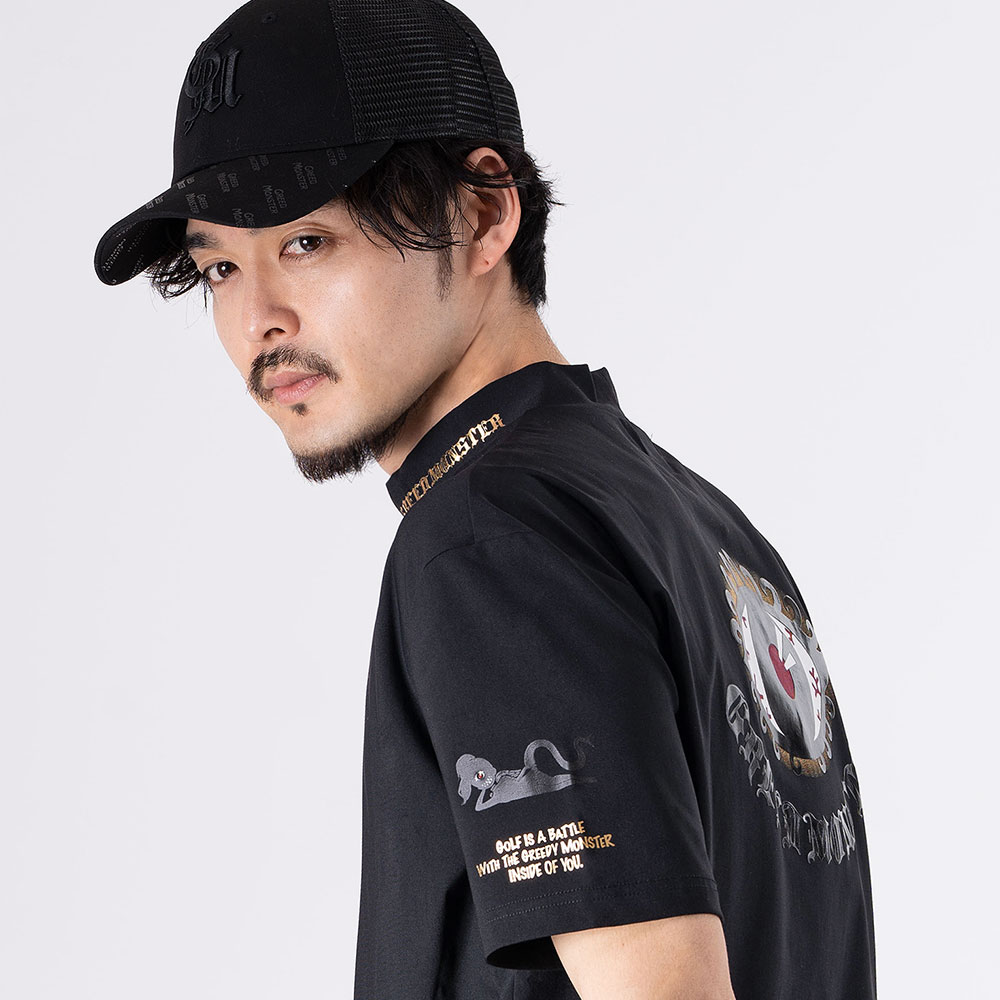 BIG ATHERA EYE カラフルモックネックＴシャツ