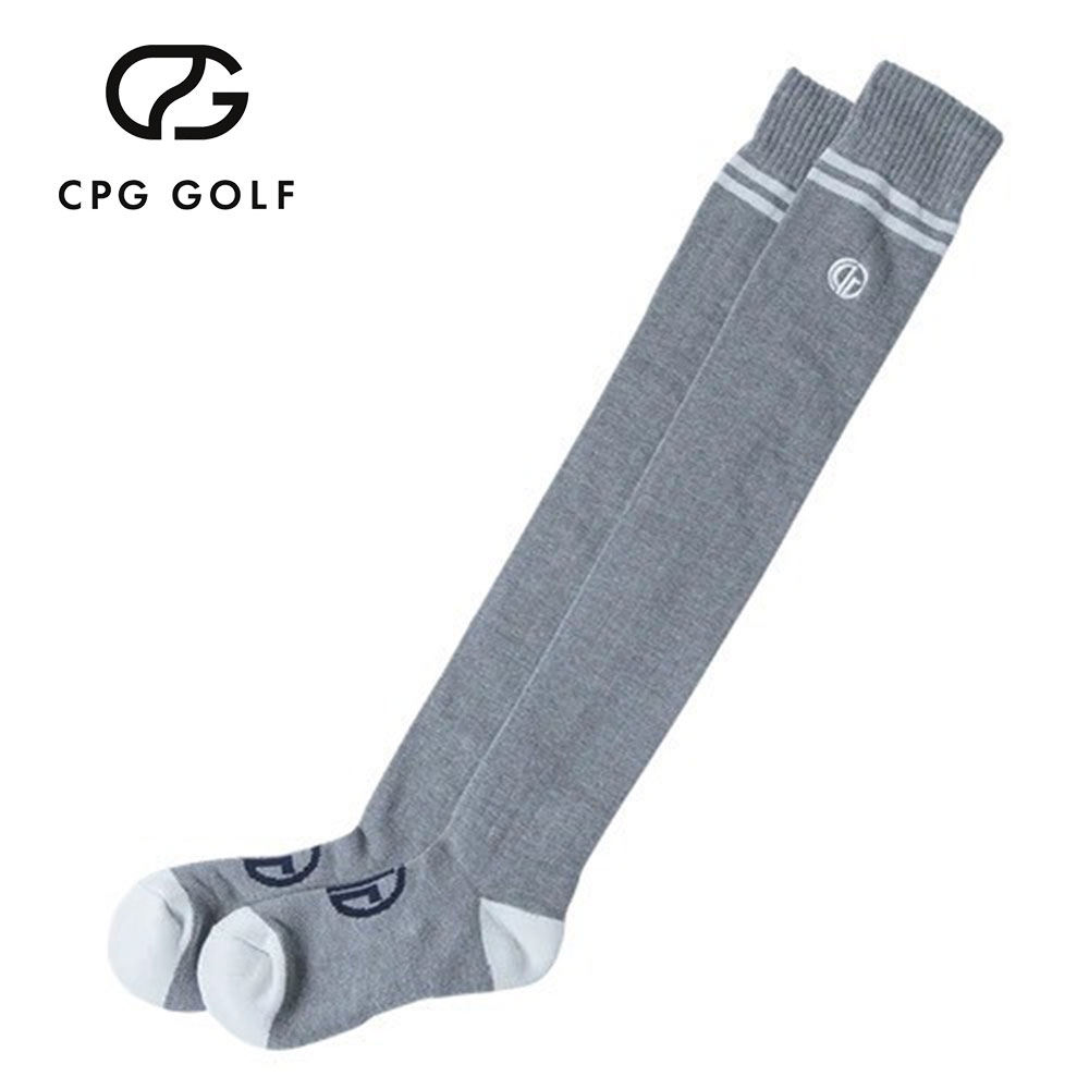 ダブルボーダーニーハイソックス Gray【CPG GOLF】