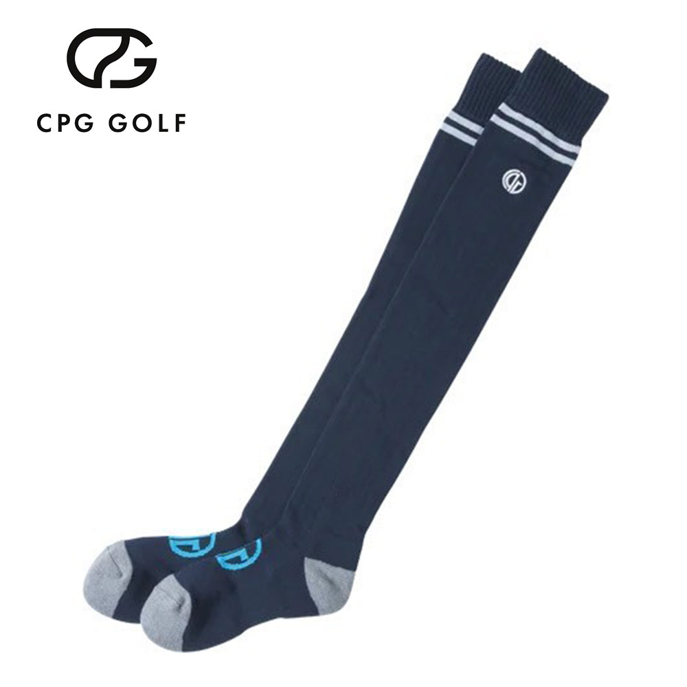 ダブルボーダーニーハイソックス Navy【CPG GOLF】