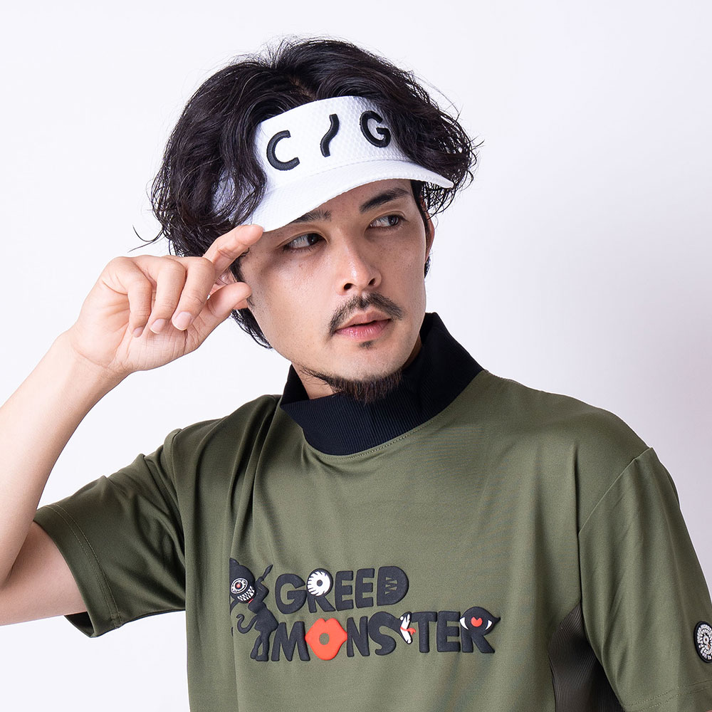 メッシュサンバイザー WHITE【CPG GOLF】