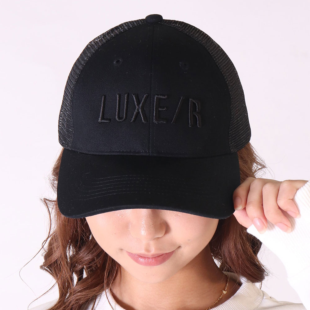立体3D刺繍ロゴメッシュキャップ【LUXE/R GOLF(ラグジュゴルフ)】