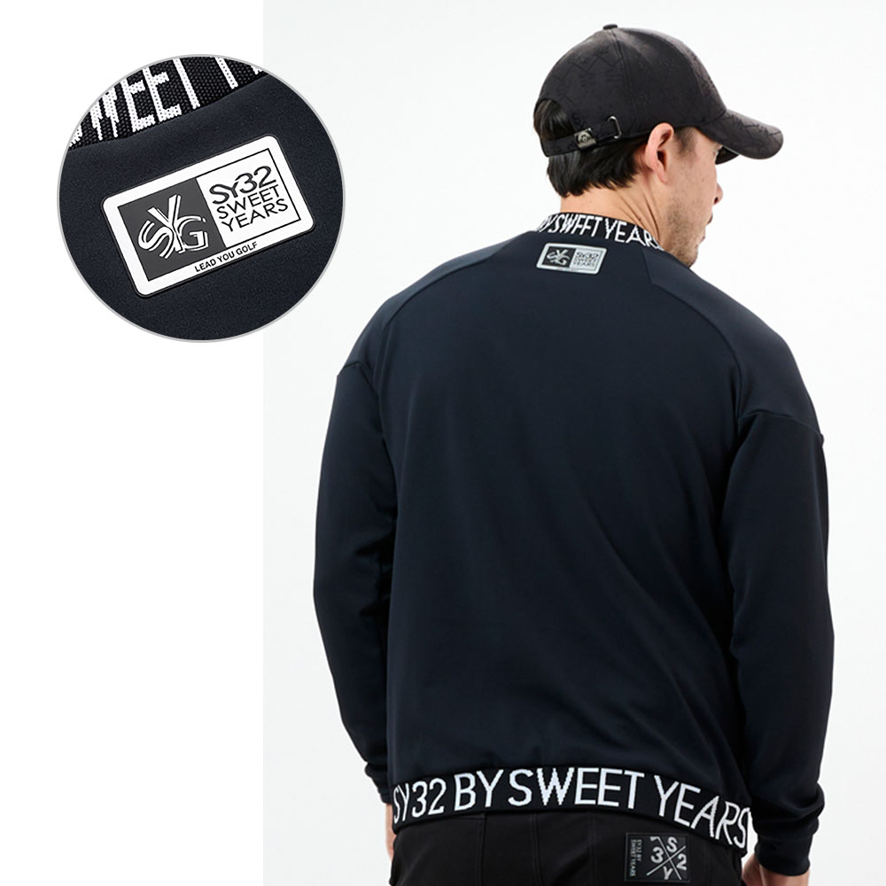 【MENS】SY32 GOLF ストレッチSYGロゴ長袖モックネック