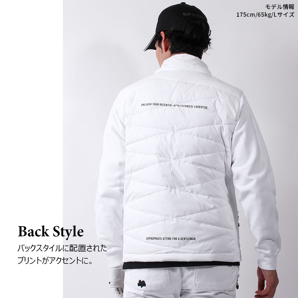 【MENS】LUXE/R GOLF ダウンフードジャケット