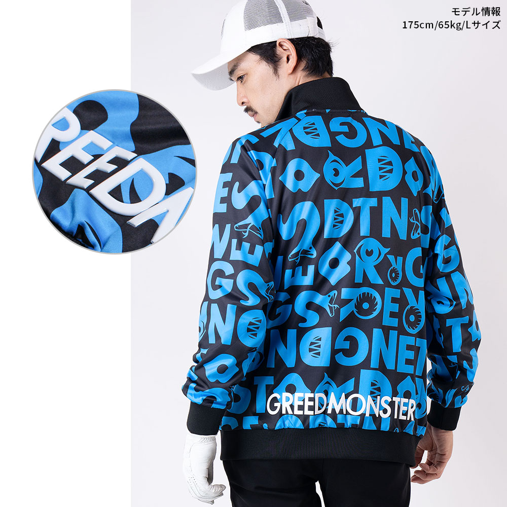 総柄プリント トラックジャケット【GREED MONSTER】