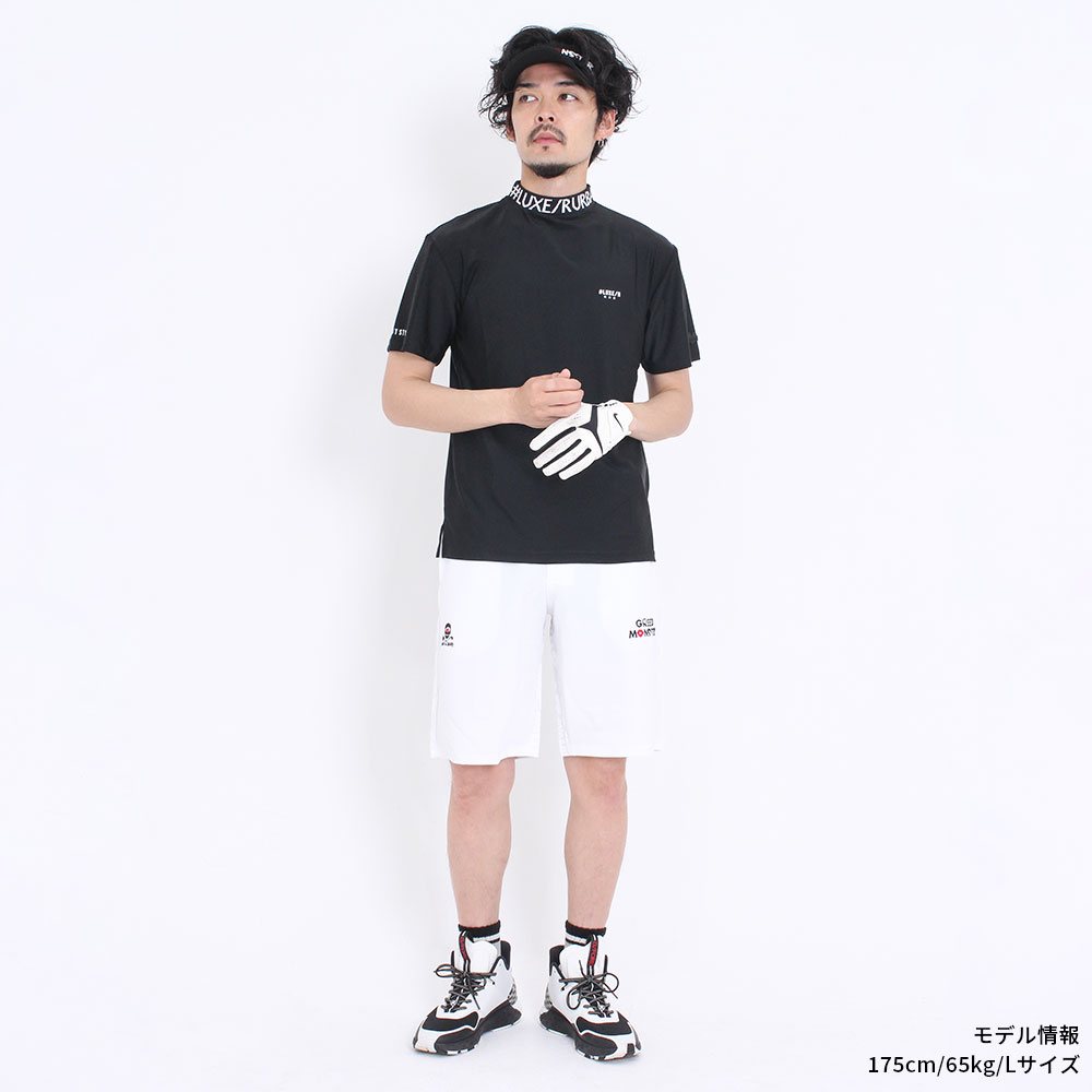 接触冷感ロゴモックネック【LUXE/R GOLF(ラグジュゴルフ)】