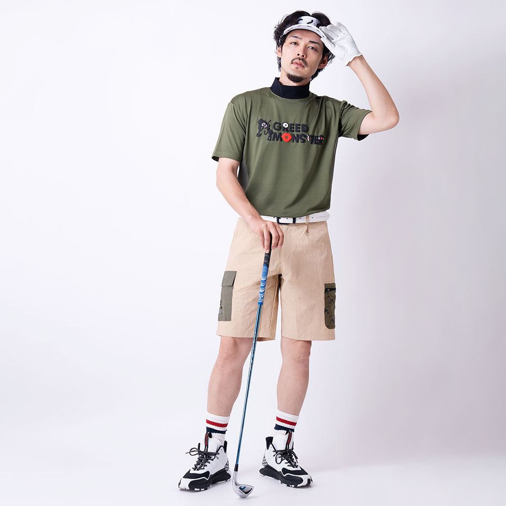 【GREED MONSTER】グリードモンスター Multi Pattern モックネックTシャツ