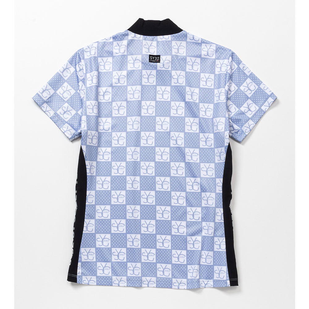 GRID GRAPHIC モックネックTシャツ【SY-32】