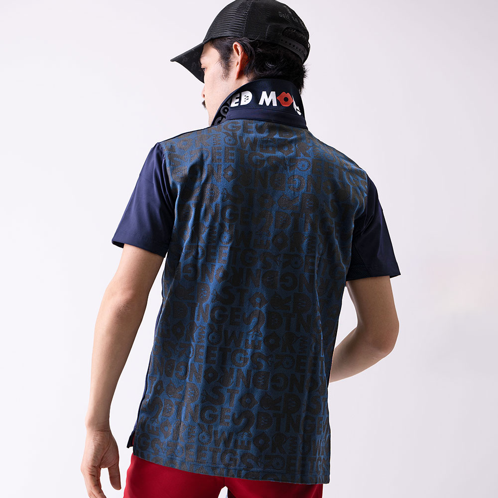 【GREED MONSTER】グリードモンスター Back body panel print ポロシャツ