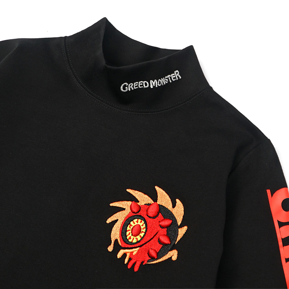 GRADATION PRINT モックネック長袖カットソー