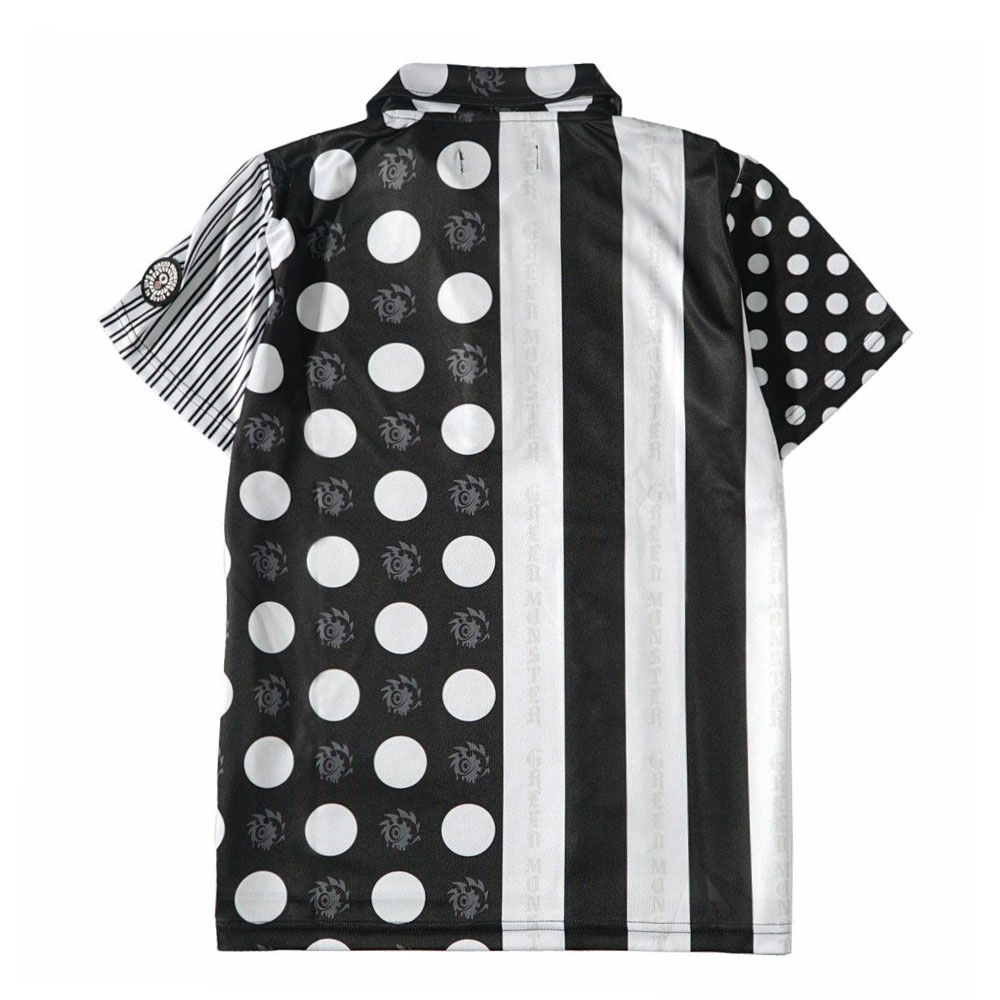 Stripe Dot GIRARI 切替ポロシャツ