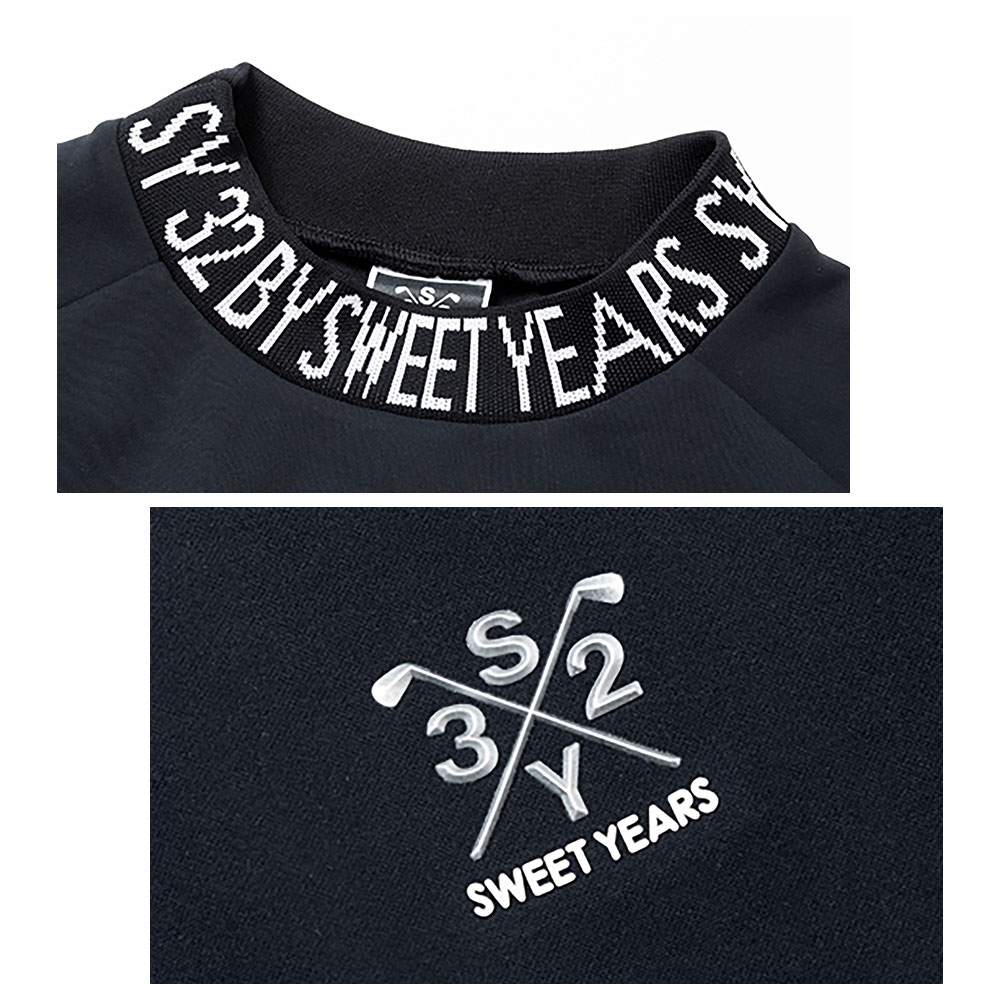 【MENS】SY32 GOLF ストレッチSYGロゴ長袖モックネック
