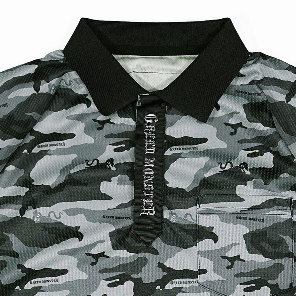 ATHERA Camouflage メッシュポロシャツ