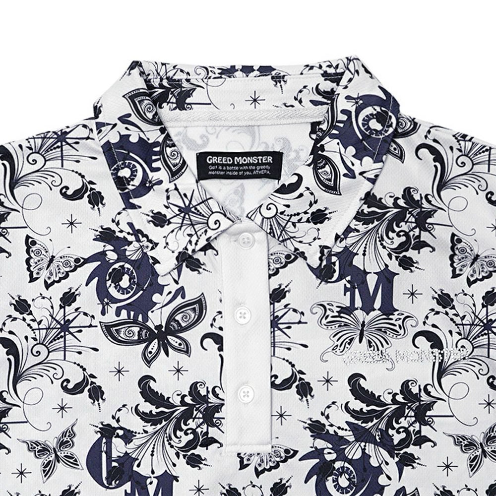 Butterfly Pattern ポロシャツ