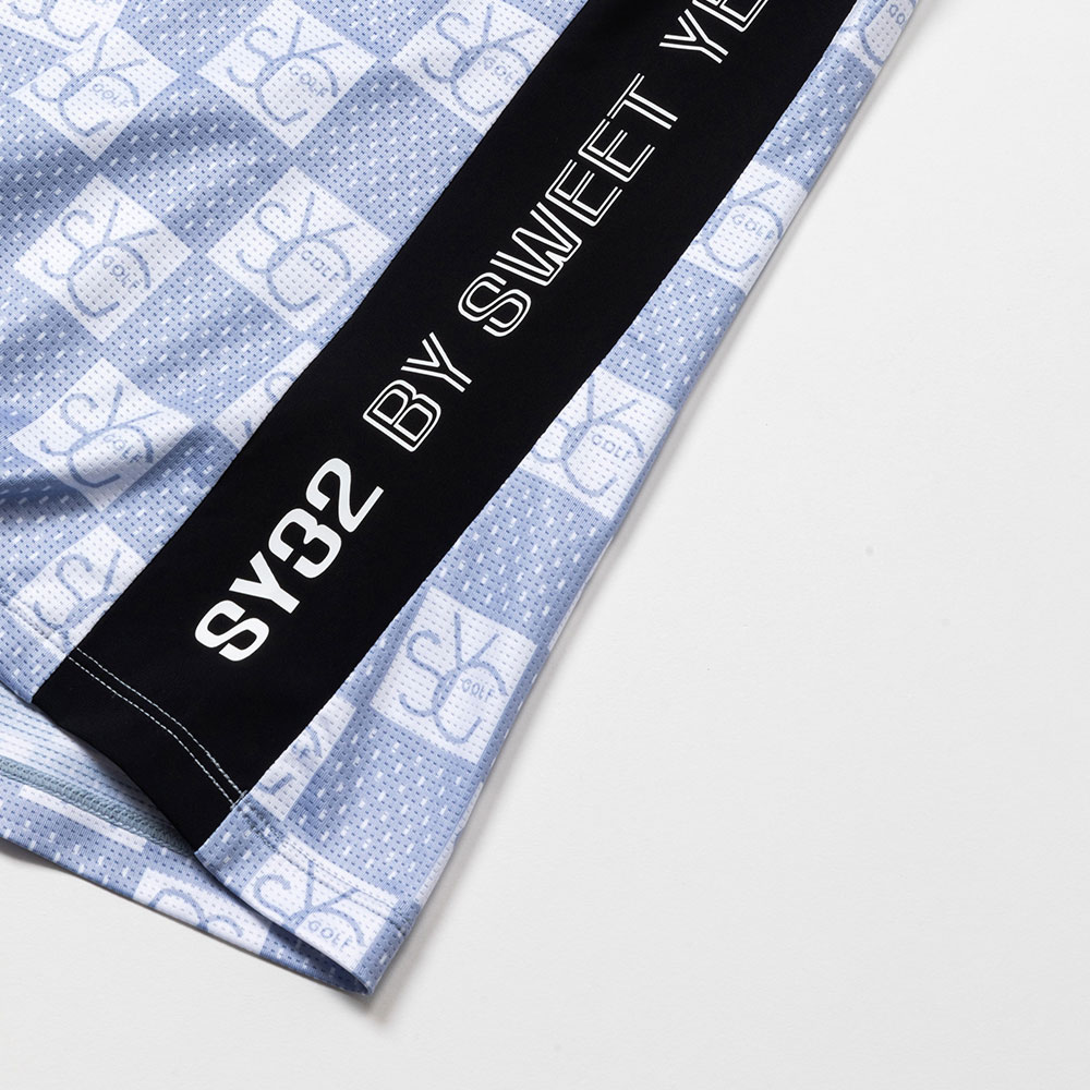 GRID GRAPHIC モックネックTシャツ【SY-32】