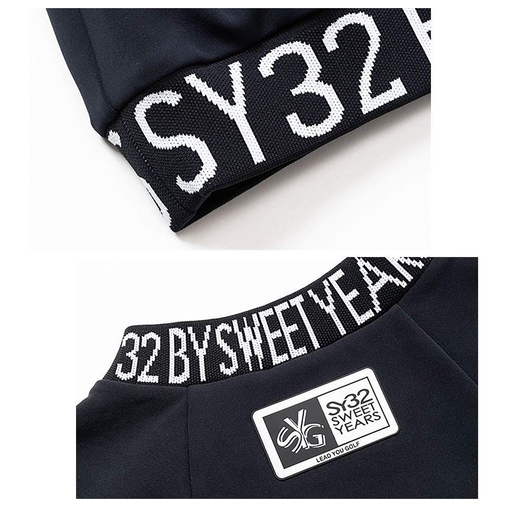 【MENS】SY32 GOLF ストレッチSYGロゴ長袖モックネック